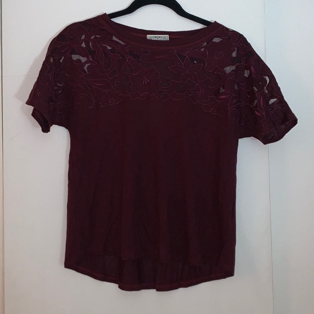 Anthropologie Baraschi top in maroon